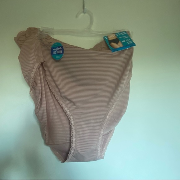 Vanity Fair Beige Striped Lingerie 9/2XL - Picture 1 of 4